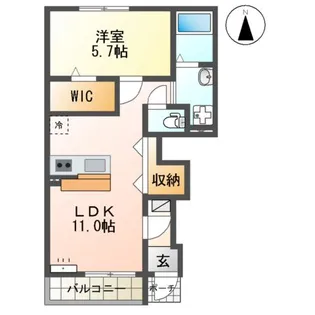 ラピュタ【101号室】の間取り
