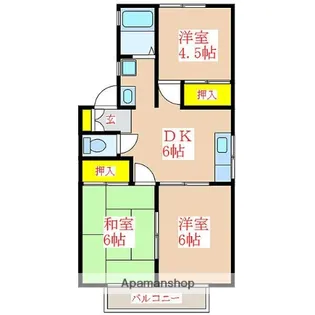 コンフォート伊敷台【2階】の間取り