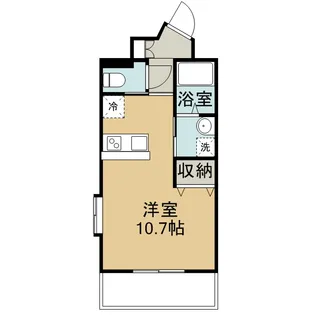 サンハイツ下荒田【203号室】の間取り