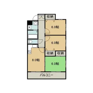 リブェールM【201号室】の間取り