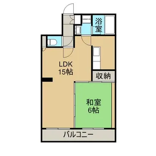 エステート鹿児島【402号室】の間取り