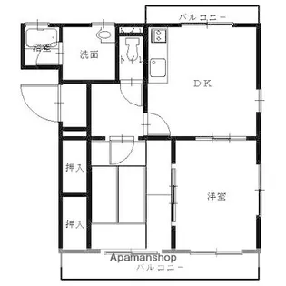 アーバンハイツA【102号室】の間取り