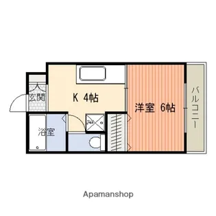 RBハイツⅠ【313号室】の間取り