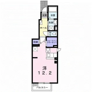 ラ・フィネ【1階】の間取り