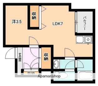 シルバースクエア【3階】の間取り