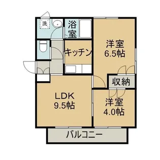 メゾンMANA【201号室】の間取り