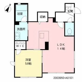 ストーン マウンド【101号室】の間取り