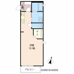 クラヴィエM【2階】の間取り
