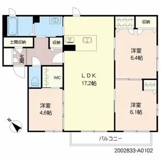 サン・クレイン【1階】の間取り