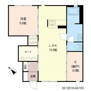メゾン・ド・イブー【1階】の間取り