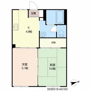 フローレンス【1階】の間取り