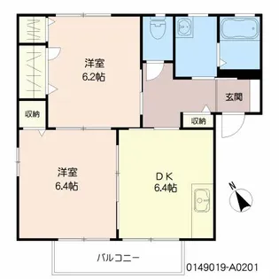 フォーレス リッツ A棟【2階】の間取り