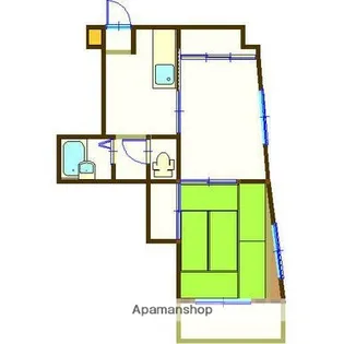ハイツ仮屋【501号室】の間取り