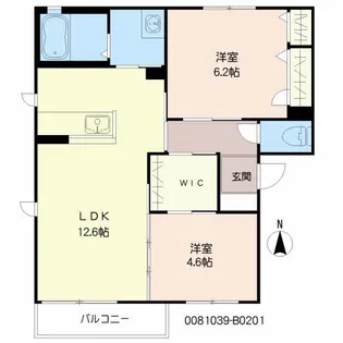 レジェンド Ⅱ棟【2階】の間取り