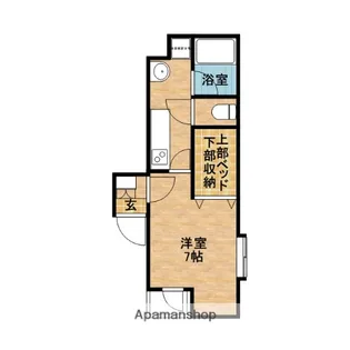 タウンコート荒田【2階】の間取り