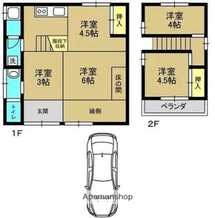 鹿児島県鹿児島市原良7丁目【一戸建】の間取り