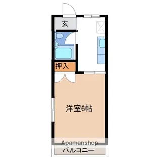 第6下川ビル【202号室】の間取り