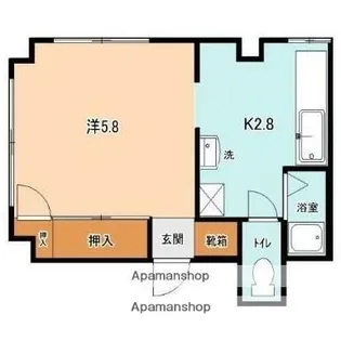 有島ビル【3階】の間取り