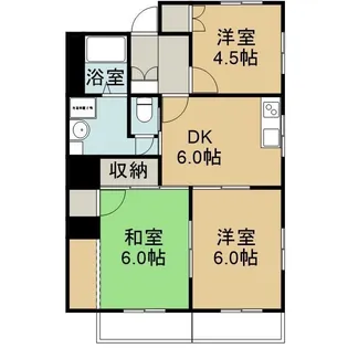 三愛ハイツ【201号室】の間取り