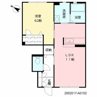 シャーメゾン ア・ビアント【1階】の間取り