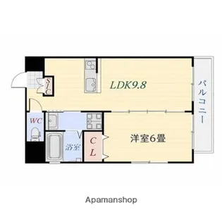 シャルマン若松【2階】の間取り