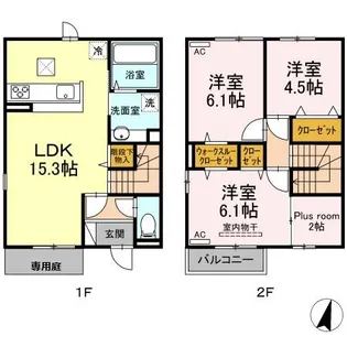 時・KAMOSU A棟【101号室】の間取り
