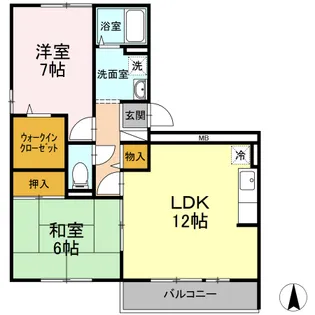 ロック21【103号室】の間取り