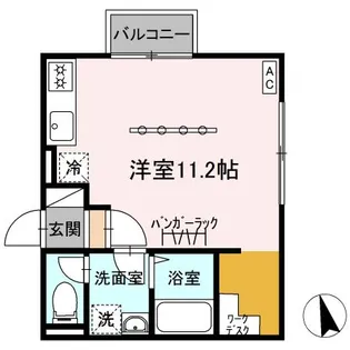ラヴィータM【205号室】の間取り