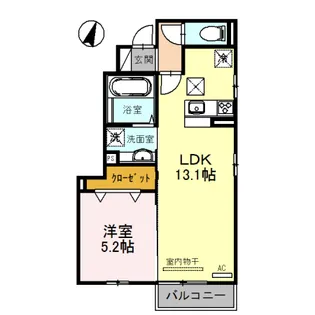 コスモ6【101号室】の間取り