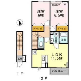 グランドールTN【2階】の間取り