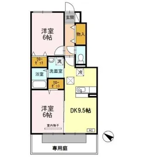 ディアコート【1階】の間取り