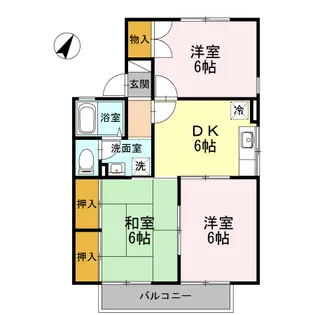 セジュール南州【2階】の間取り