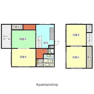 鹿児島県鹿児島市西陵4丁目【一戸建】の間取り