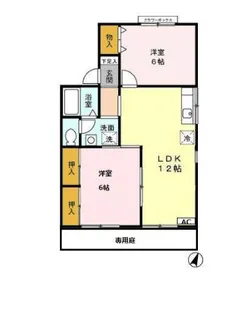 セジュールレシェンテ B棟【1階】の間取り