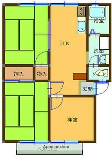 玉里団地1丁目【202号室】の間取り
