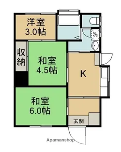 鹿児島県鹿児島市城山1丁目【一戸建】の間取り
