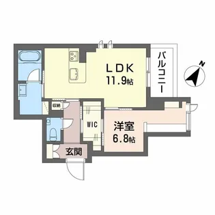 鹿児島県鹿児島市長田町【マンション】の間取り