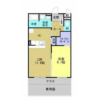 (仮)ベーシック田上6丁目265【101号室】の間取り