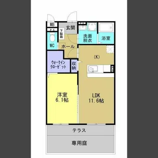 (仮)ベーシック田上6丁目265【103号室】の間取り