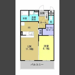 (仮)ベーシック田上6丁目265【301号室】の間取り