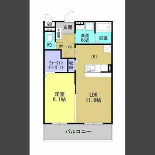 (仮)ベーシック田上6丁目265【302号室】の間取り
