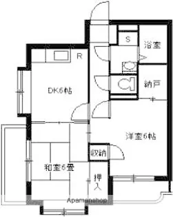 エスペランサ田上【301号室】の間取り