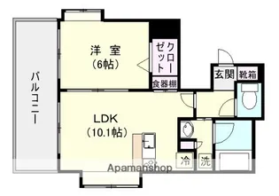 ネオアクシス共研公園【301号室】の間取り