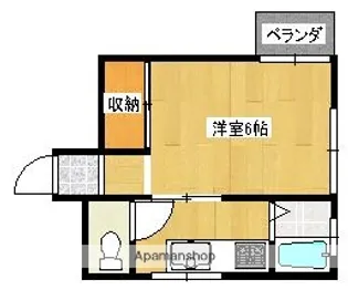 城山スカイハイツ【4階】の間取り
