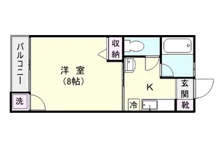 ロワパレス【104号室】の間取り