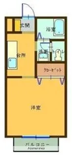 ビーラインK【201号室】の間取り