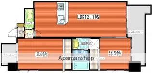 リバーテラス中央【3階】の間取り