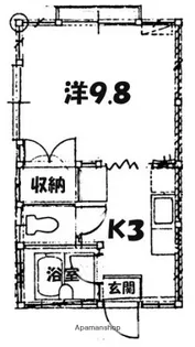 川久保ハイツ【203号室】の間取り