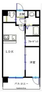 フラワーリンコート【503号室】の間取り