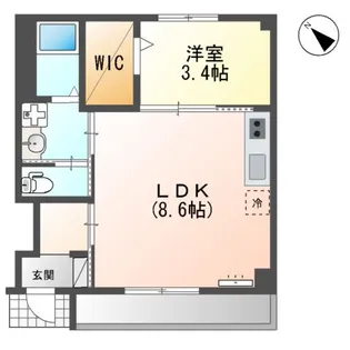 FATA YUKA【103号室】の間取り